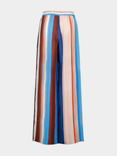Fendi Multicolour Striped Silk Trousers