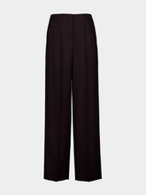 Fendi Dark Purple Wool Trousers