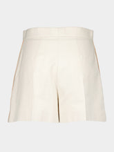 Fendi Beige Cotton High-Waisted Shorts