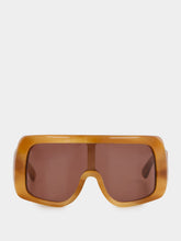 Emmanuelle Khanh Brown Freedom Oversized Sunglasses