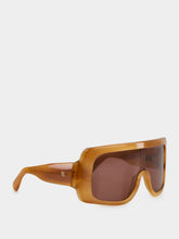 Emmanuelle Khanh Brown Freedom Oversized Sunglasses