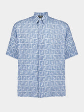 Fendi Blue FF Linen Shirt