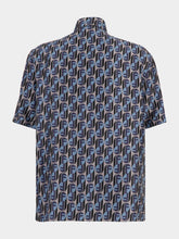 Fendi Blue Silk Fendinity Printed Shirt