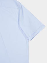 Fendi Light Blue Cotton Boxy Fit Short Sleeve Shirt