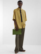 Fendi Yellow FF Labyrinth Silk Shirt