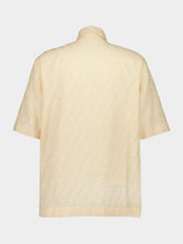 Fendi Yellow Linen FF Jacquard Shirt