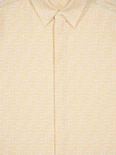 Fendi Yellow Linen FF Jacquard Shirt