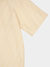 Fendi Yellow Linen FF Jacquard Shirt