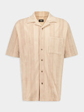 Fendi Beige Terry Jacquard Bowling Shirt