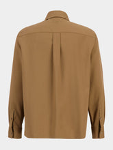 Fendi Rust Wool Gabardine Shirt