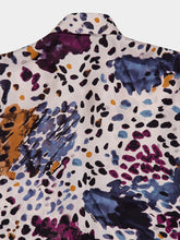 Fendi White Falena Print Silk Shirt