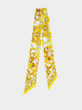 Dolce & Gabbana Yellow Majolica-Print Silk Twill Headscarf