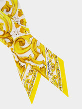 Dolce & Gabbana Yellow Majolica-Print Silk Twill Headscarf