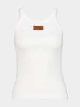 Fendi White Cotton Slim-Fit Tank Top