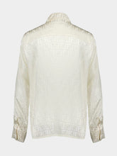 Fendi FF Motif Cream Silk Shirt