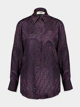 Fendi FF Motif Silk Satin Shirt