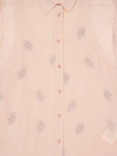 Fendi Pink Embroidered Silk Georgette Top