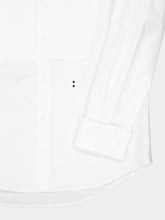 Fendi White Cotton Poplin Mandarin Collar Shirt