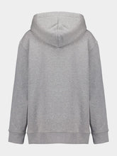 Fendi Grey Cotton Zip-Up Hooded Sweatshirt