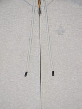 Fendi Grey Cotton Zip-Up Hooded Sweatshirt