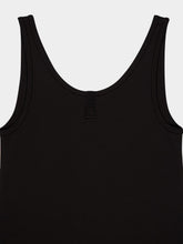 Fendi Black Cotton Sleeveless Top with Bow