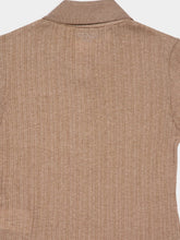 Fendi Brown Embroidered Cropped Polo Shirt