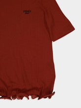 Fendi Dust Red Roma Rib T-Shirt