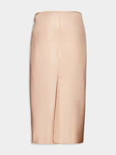 Ami Paris Powder Satin Raw Edge Midi Skirt