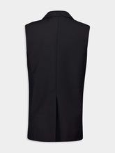 Fendi Black Mohair Tailored Gilet