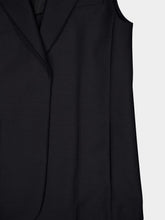 Fendi Black Mohair Tailored Gilet