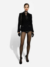Dolce & Gabbana Black High-Waisted Satin Panties Shorts