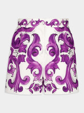 Dolce & Gabbana Majolica-Print Mediterraneo Cotton Shorts