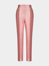 Dolce & Gabbana Pink Silk Shantung Trousers