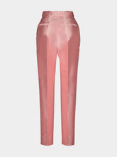 Dolce & Gabbana Pink Silk Shantung Trousers