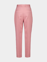 Dolce & Gabbana Pink Tailored Double Wool Crepe Pants
