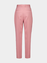 Dolce & Gabbana Pink Tailored Double Wool Crepe Pants