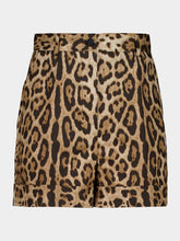 Dolce & Gabbana Leopard-Print Cotton Poplin Shorts