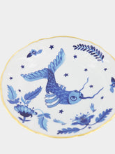 Bitossi Blue Fish Dessert Plate