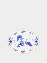 Bitossi Floral Motif Porcelain Oval Platter