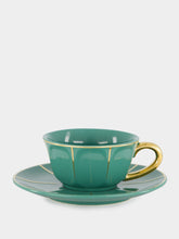 Bitossi Green Tea Cup with Saucer
