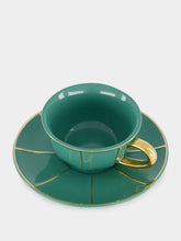 Bitossi Green Tea Cup with Saucer