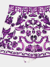 Dolce & Gabbana Majolica-Print Relaxed Fit Cotton Shorts