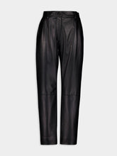 Dolce & Gabbana Black High-Waist Leather Trousers