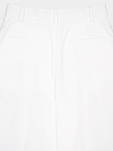 Dolce & Gabbana White Flared Cotton Poplin Pants