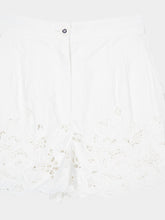 Dolce & Gabbana White Poplin Cut-Out Shorts