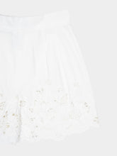 Dolce & Gabbana White Poplin Cut-Out Shorts