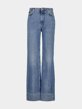 Dolce & Gabbana Blue High-Waist 5-Pocket Denim Trousers