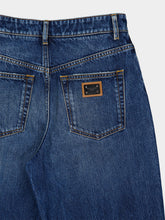 Dolce & Gabbana Blue Wide-Leg Five-Pocket Jeans