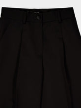 Dolce & Gabbana Black Flared Tuxedo Virgin Wool Pants