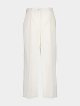 Dolce & Gabbana White Cotton Viscose Culotte Trousers